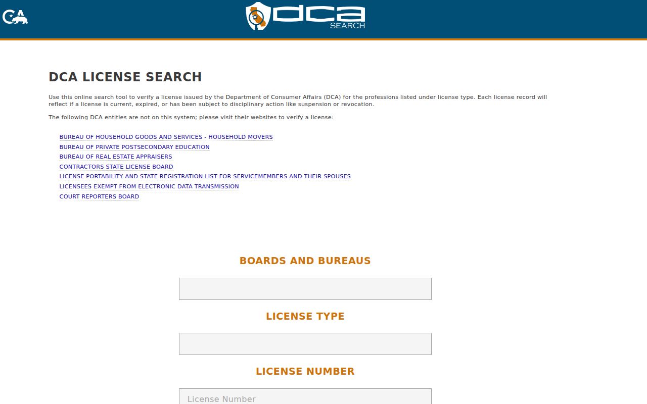 South Lake Tahoe city directory California license search