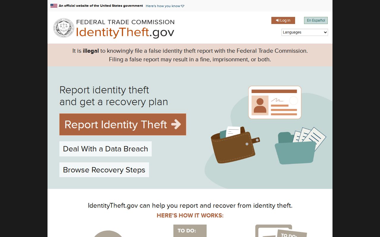 South Lake Tahoe residents directory identity theft recovery portal