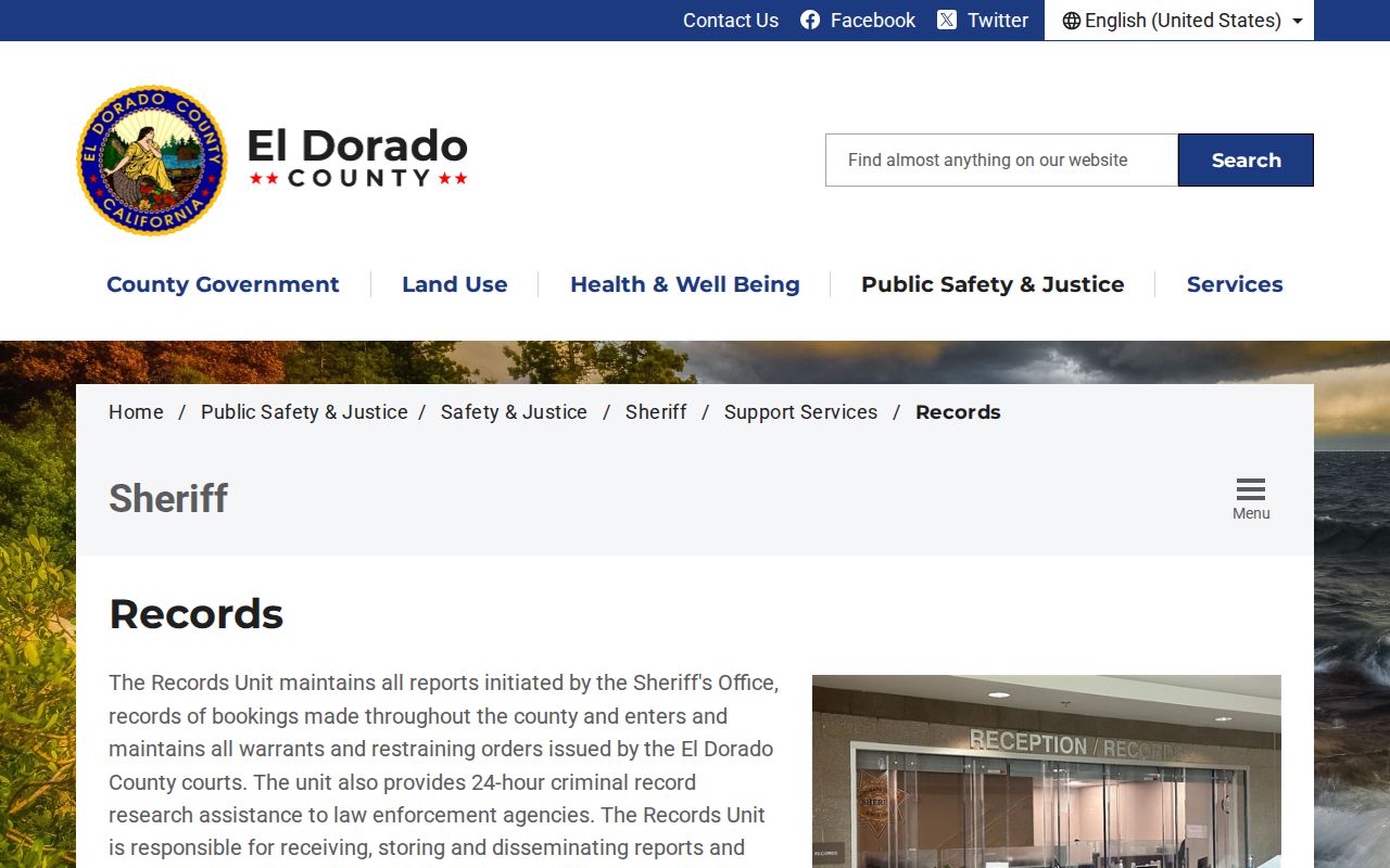 South Lake Tahoe resident lookup sheriff records access