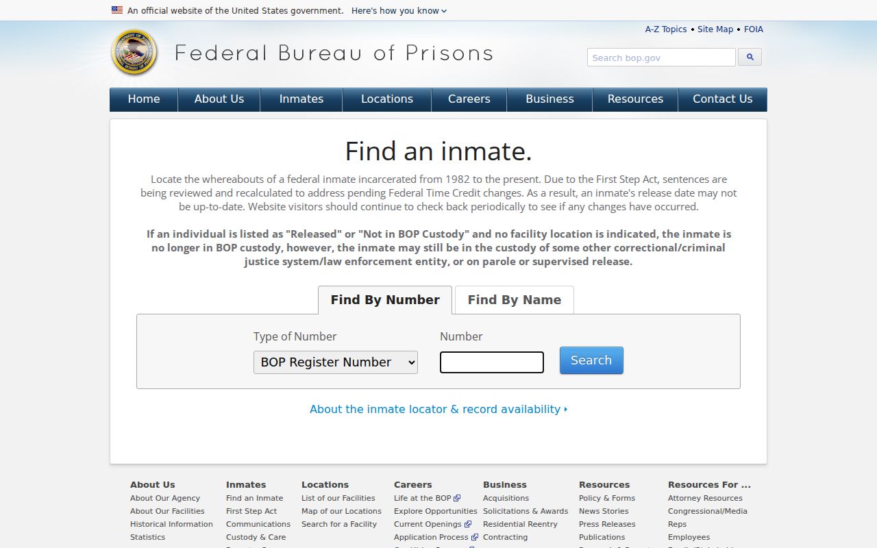 South Lake Tahoe resident lookup federal inmate locator